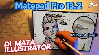 Matepad Pro 13.2 di Mata Illustrator