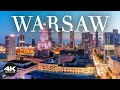 Warsaw Poland In 4k UHD Video Drone With Relaxing Piano Music