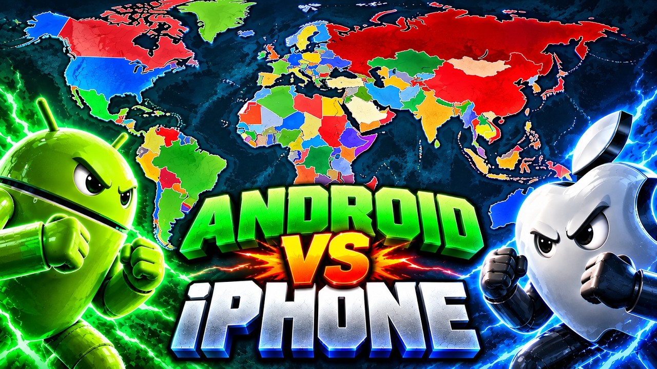 iPhone (iOS) vs Android: Who Dominates EVERY Country? - YouTube