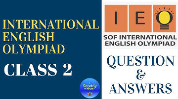 IEO Class 2 - International English Olympiad previous year question answer