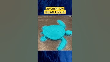 Articulating 3D Sea Turtle #3dprinting #shorts #turtle