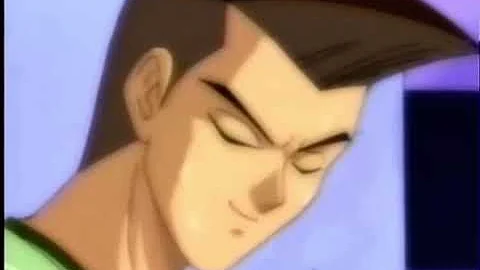 本田くんのリーゼントがブロックの間に