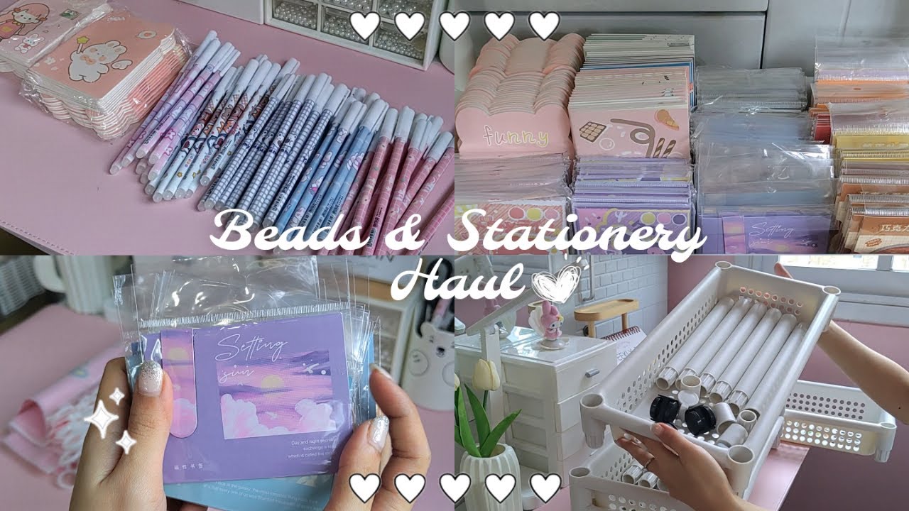 Bead Haul + Huge Stationery Haul | The Cutest Craft Supplies Ever!💖✨