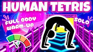 HUMAN TETRIS 1 Player 💥 Can You Master This Challenge Alone | Immersive Interactive Warm-Up Guide