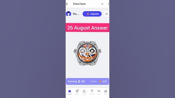 Time farm answer today | Time farm answer 26 august | Time farm today