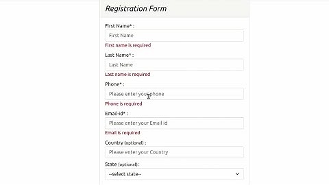 PHP Simple Form Validation |