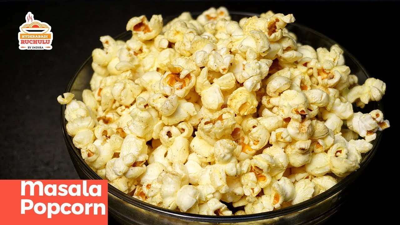 పాప్ కార్న్ | Basic Popcorns with Turmeric Flavored and Masala Popcorn Recipe | Hyderabadi Ruchulu