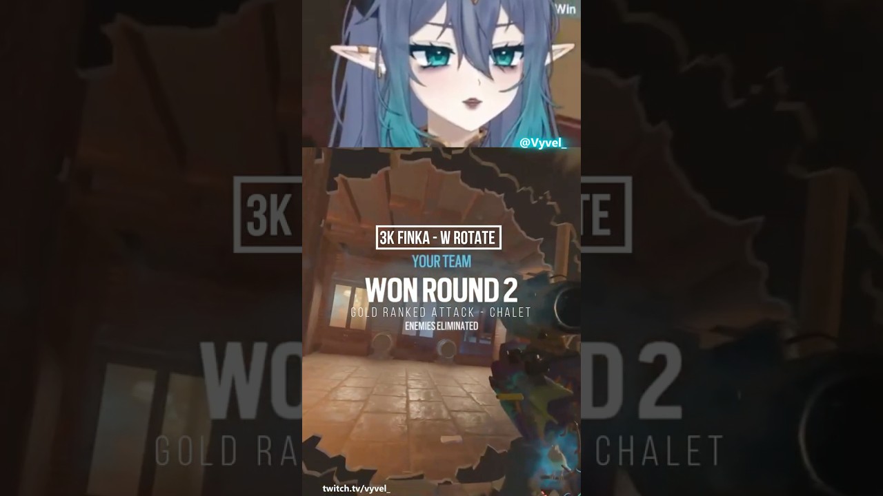 3K Finka - W Rotate, Gold Ranked. | #Vyvel_ #VTuber Game Featured: #RainbowSixSiege #R6S #R6