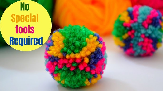 How to Make Multi-Colored Pom Poms