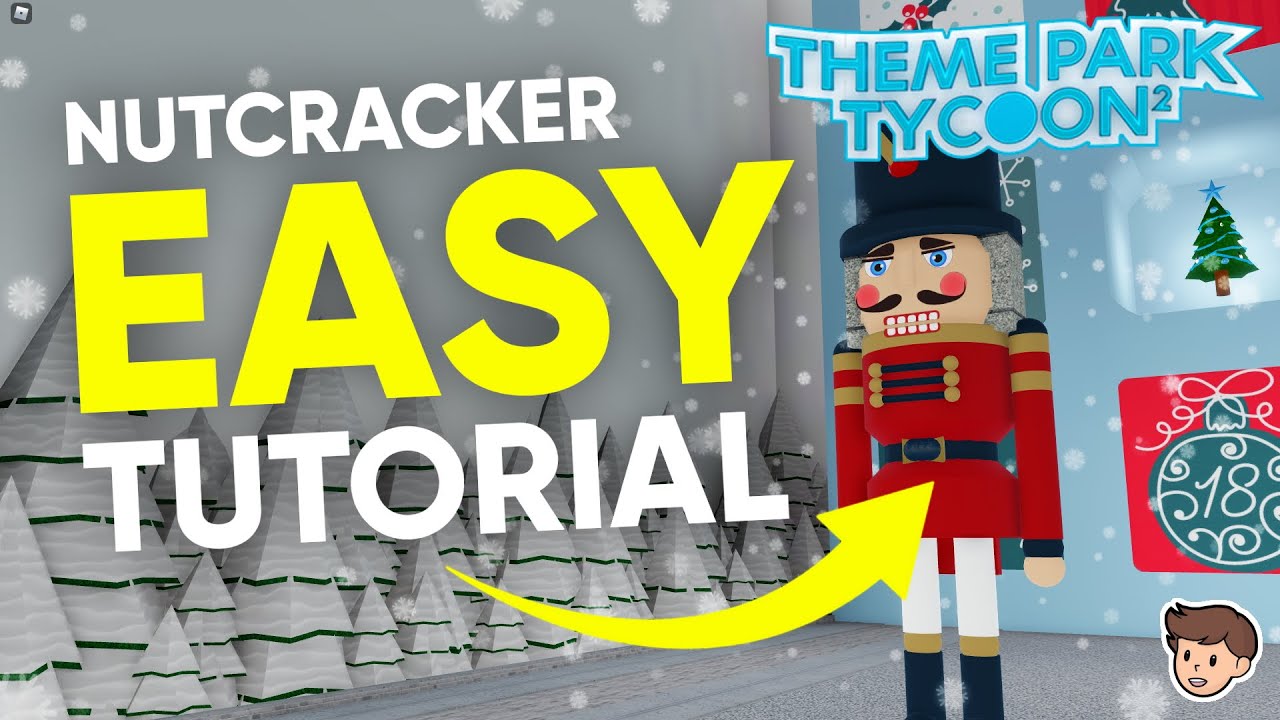 🎅🏼 Theme Park Tycoon 2 EASY Nutcracker How To Build! | Christmas Calendar | Kosii