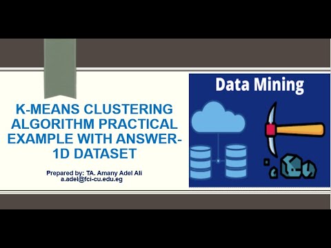 K-means Clustering Algorithm Practical Example With Answer-1D Dataset ...