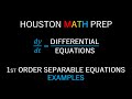 Separable First-Order Differential Equations Quiz