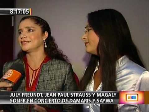 Julie Freundt, JP Strauss y Magaly Solier con Dama...