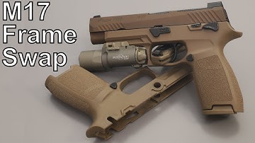 How to change the grip module on a M17 (Sig P320) - Small Frame Mini-Review