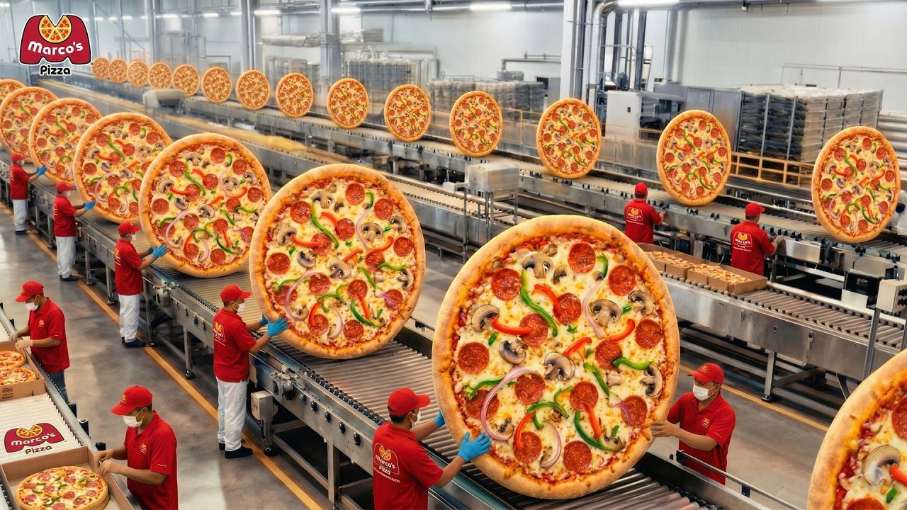 Pizza Process Factory The Real Process Behind Marco's Pizza | Factory Food Production ...