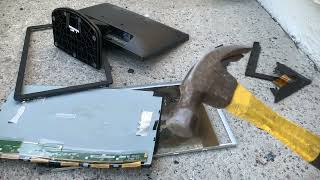 smash Dell E1912HC LCD monitor