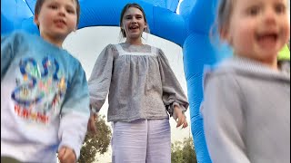 We bought A NEW BOUNCE HOUSE  - The Protsenko Family