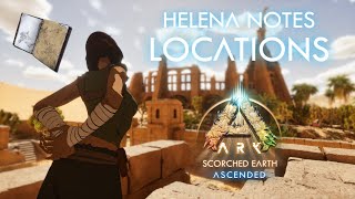 All Helena Explorer Note Locations on Scorched Earth Ark Ascended
