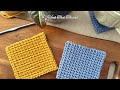 Thermal stitch crochet  modern crochet coasters  crochet for beginners