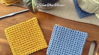 Thermal Stitch Crochet | Modern crochet coasters  Crochet for beginners