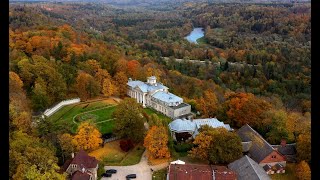 The history of the Krimulda castle and manor from a bird&#39;s eye view with MAVIK-2. Kremon.Кримулда.