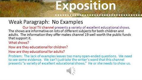 Video  Exemplification