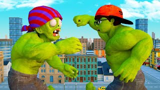 NickHulk vs Zombie - Nick Love Tani Hero Scary Teacher 3D Animation