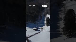 Stunning drone footage of WNC snow