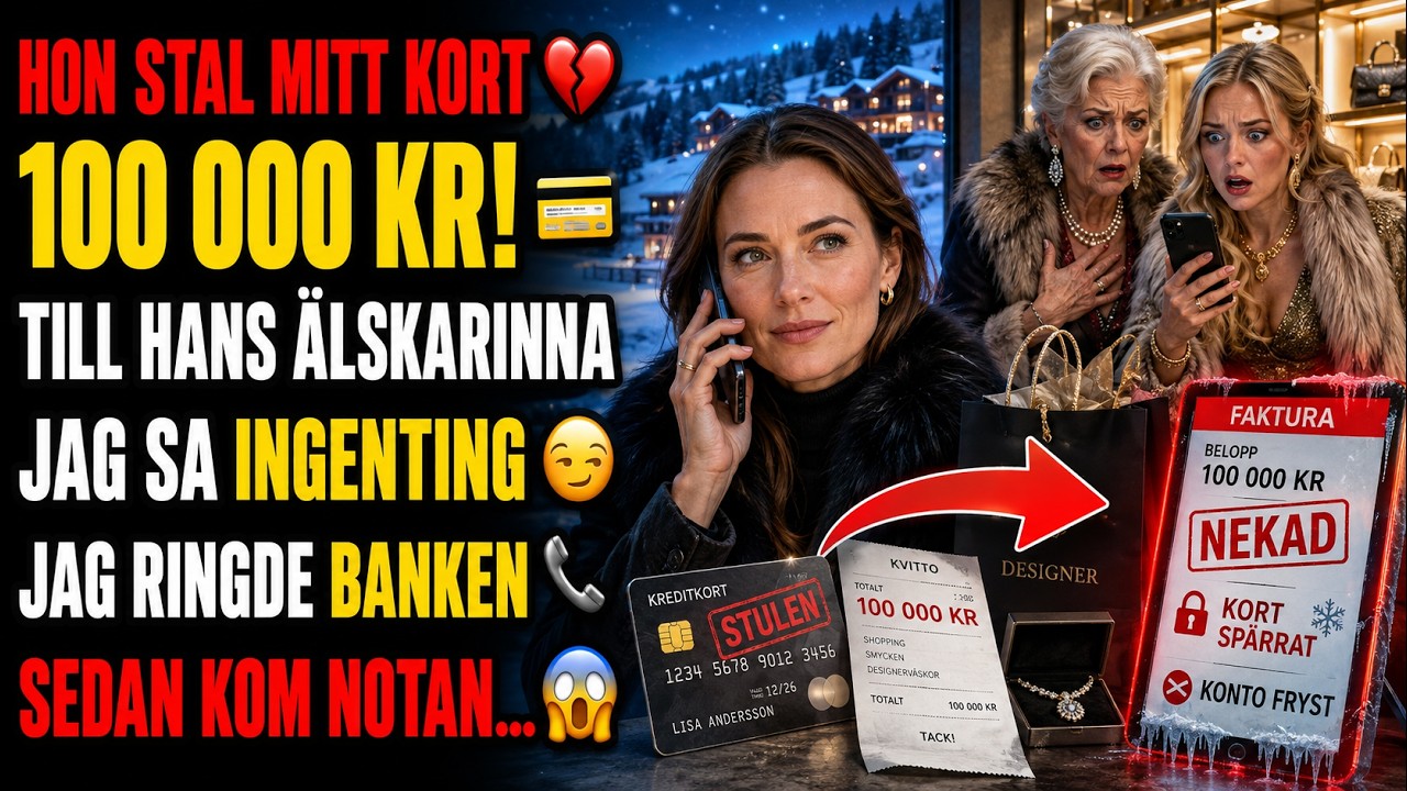 Jag satt på banken med skilsmässohandlingarna i handen när telefonen vibrerade. Först trodde jag det var ett vanligt meddelande. Men det var en notis från banken. En betalning på 45.000 kronor...