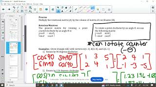 PC Activity 35 Pt. 2 - Matrix Rotations & Dilations