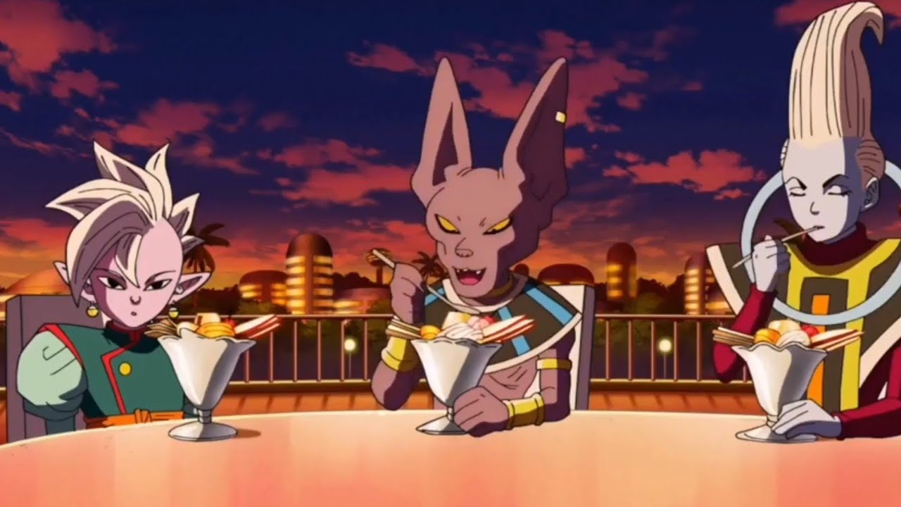 Supreme Kai, Beerus and Whis enjoys ice cream YouTube