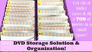 DVD Storage Solution & Organization! 260 DVD's Stored in only 12 of Space!