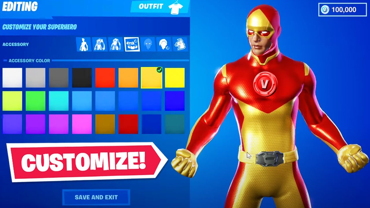 How To Customize Your Hero In Fortnite Create Custom Skins Youtube