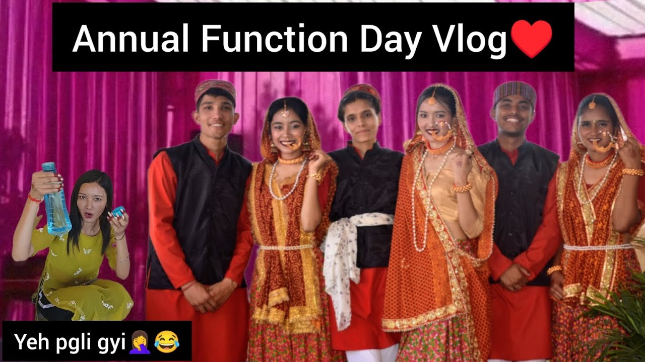 Annual Function Day Vlog😄 | BTS ️| FUN 😜| @pahadivlogs999 - YouTube