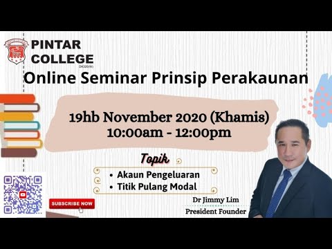 Pintar CSR Programme (ACC) :Akaun Pengeluaran & Titik Pulang Modal