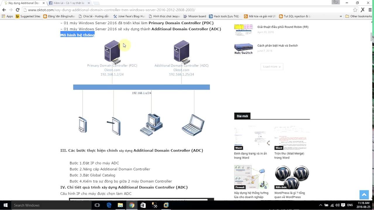 Xây dựng Additional Domain Controller trên Windows Server 2012 - YouTube