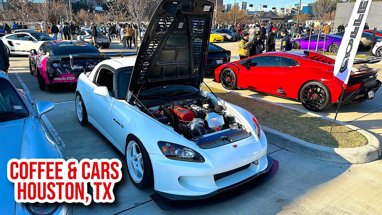 JDM, Supercars, and More! Coffee & Cars Houston Feb 2023 - YouTube