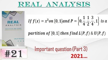 If f(x) = x^3 on [0,1] and P = {0,1/4,1/2,3/4,1}  is apartition of [0,1]  then find L(P,f)  & U(P,f)