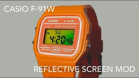 Casio F91-W Reflective Screen Mod