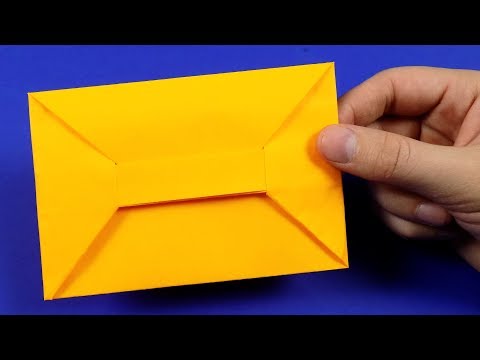 Как сделать конверт из бумаги своими руками. Оригами конверт из а4