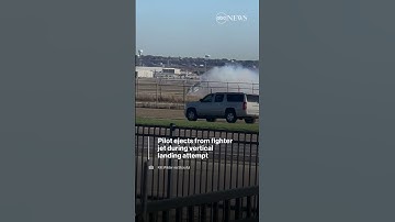 Pilot ejects from fighter jet during vertical landing attempt
