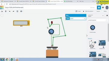 Potentiometer - Robotics workshop - TinkerCAD simulation
