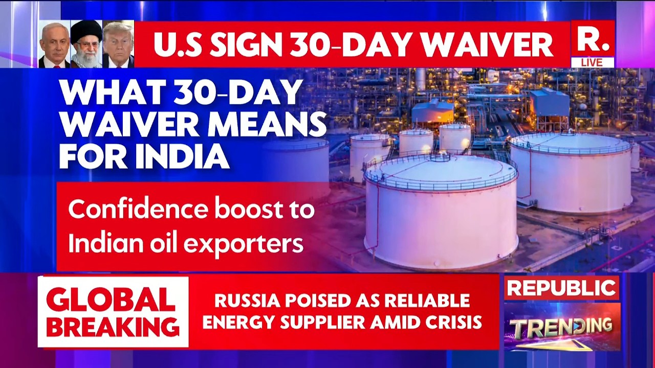 US Grants India 30-Day Waiver To Purchase Russian Oil Amid Iran War ...