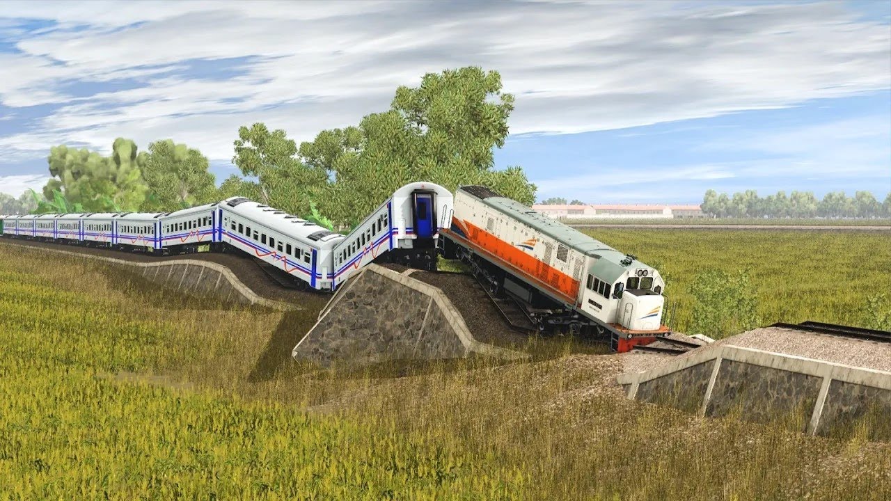 Strange Rails Kereta Api Melewati Rel Aneh | The Train Goes Through Strange Rails ...