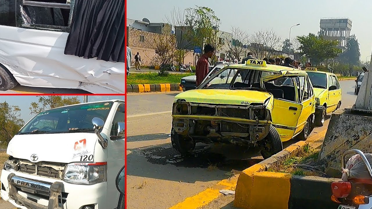 Suzuki Mehran Accident with Toyota Hiace Car Crash Traffic Incidents in Pakistan 3 YouTube