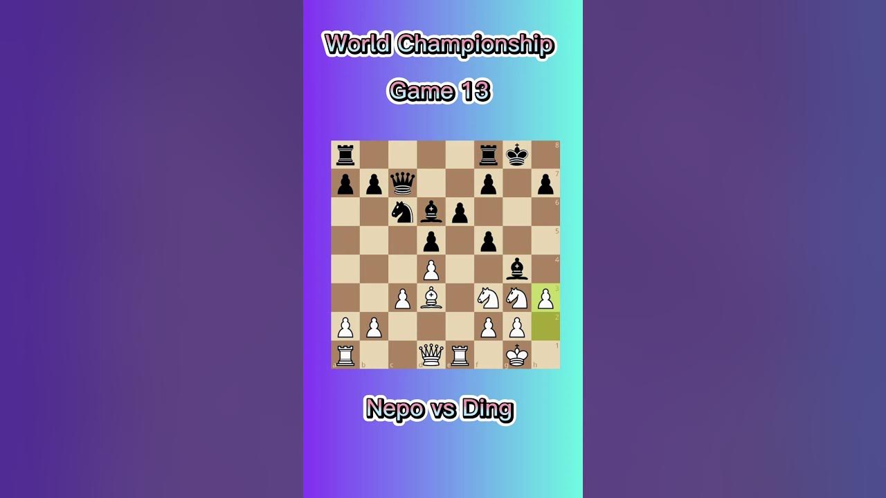 Epic Battle Game 13 World Chess Championship 2025 YouTube