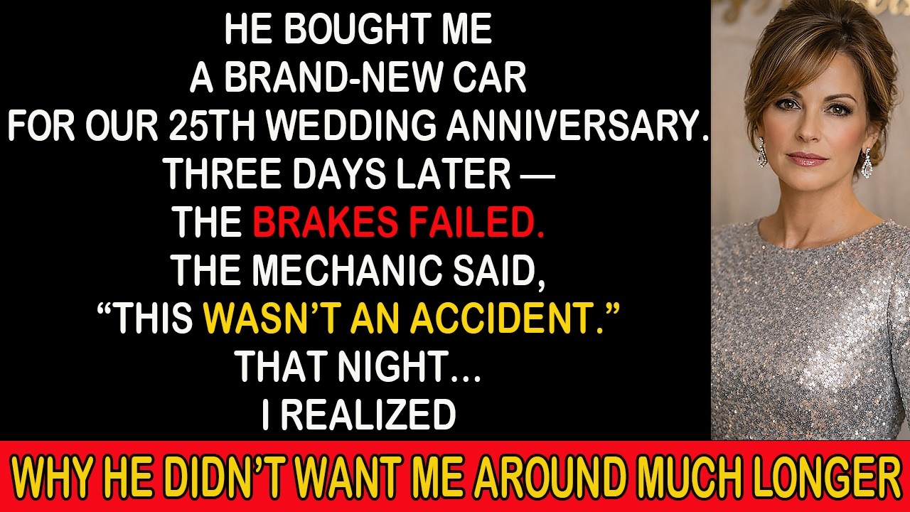 He Bought Me a New Car for Our Anniversary… Then I Discovered the Brakes Were Sabotaged