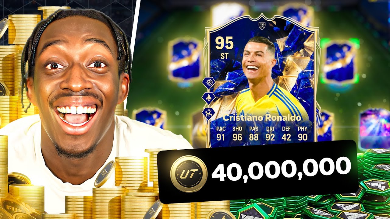 I BUILT A 40M COIN TEAM AROUND TOTY RONALDO! 🔵🏆 MMT