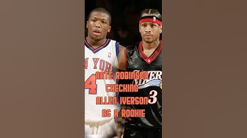 Nate on guarding AI his first game #nba #basketball #story #alleniverson #naterobinson #knicks #hoop