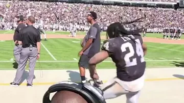 Marshawn Lynch Gets The Whole Oakland Coliseum Dancing [BayAreaCompass]